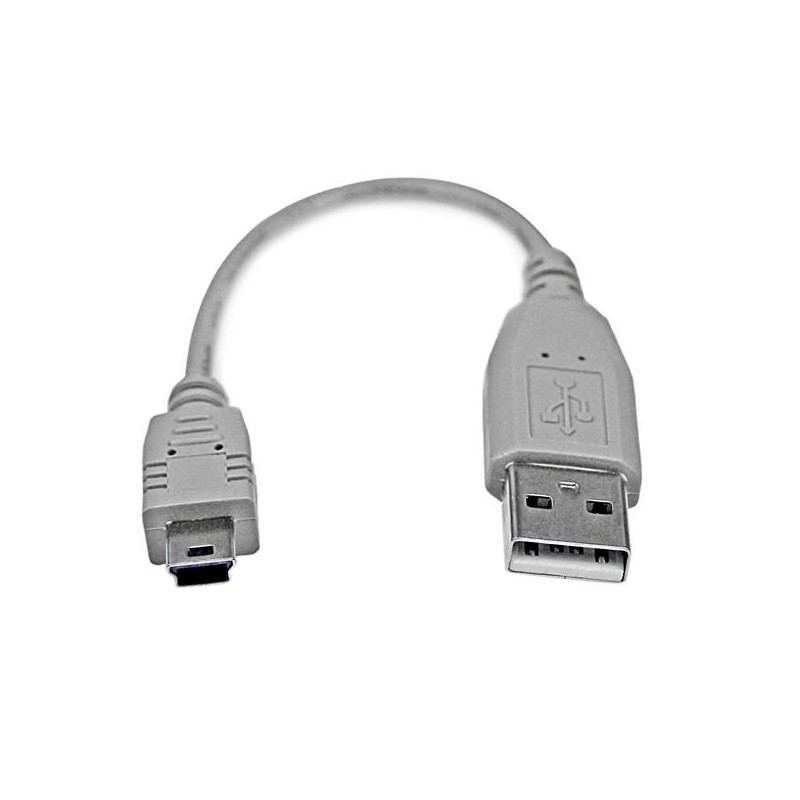 1 pcs - StarTech.com USB 2.0 Cable, Male USB A to Male Mini USB B Cable, 15cm