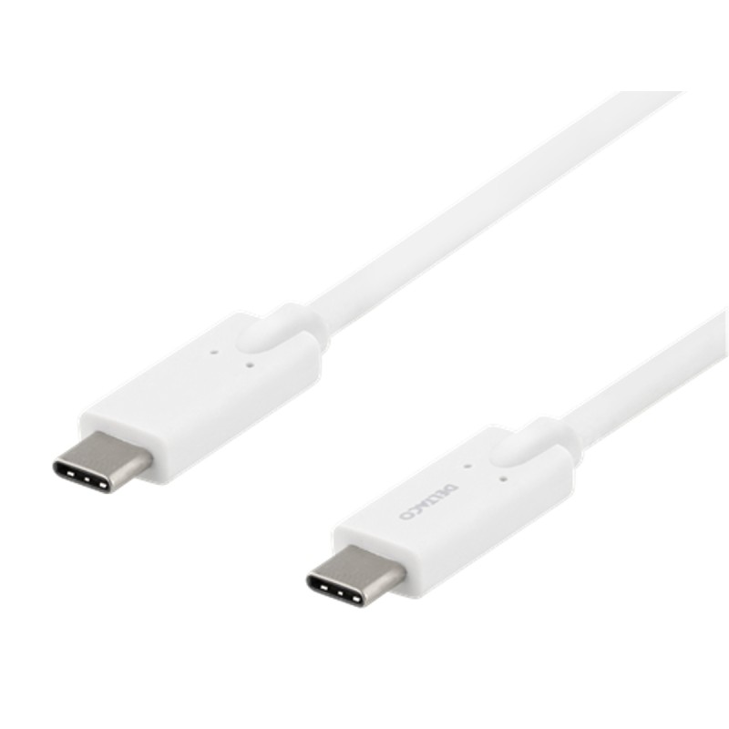 1 pcs - Deltaco USB 2.0 Cable USB C to USB C Cable, 1m