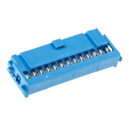 1 pcs - TE Connectivity AMP-LATCH 609 Series 2.54mm Pitch Right Angle Cable Mount IDC Connector, Socket, 26 Way, 2 Row