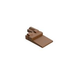 10 pcs : AW2P-D - Automotive Connectors 2 Pin Recept Wedge Keyed D Brown