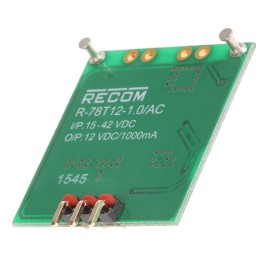 1 pcs - Recom R78T DC-DC Converter, 12V dc/ 1A Output, 15 - 42 V dc Input, Screw Mount, Surface Mount, +85°C Max Temp