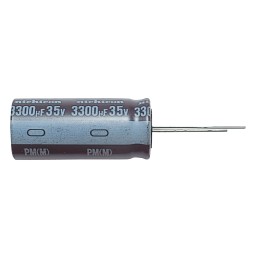 50 pcs - Nichicon 100μF Aluminium Electrolytic Capacitor 35V dc, Radial, Through Hole - UPM1V101MPD