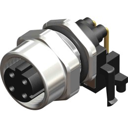 1 pcs - RS PRO Circular Connector, 4 Contacts, M12 Connector, Socket, Female, IP67