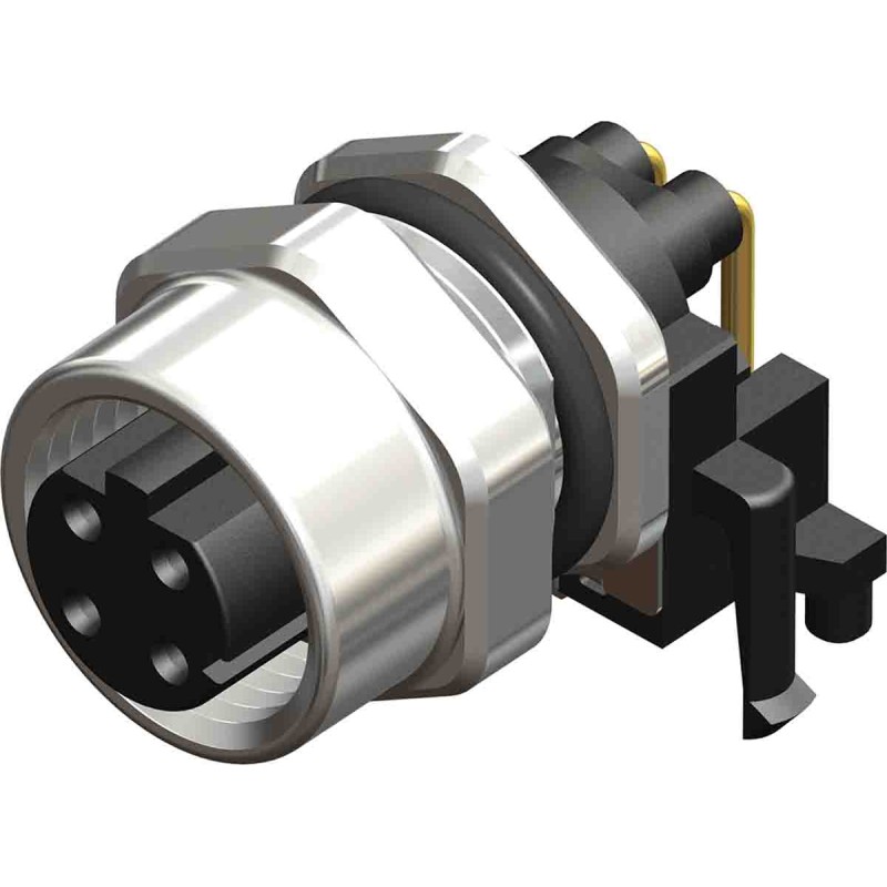 1 pcs - RS PRO Circular Connector, 4 Contacts, M12 Connector, Socket, Female, IP67