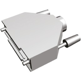 1 pcs - TE Connectivity ADK Series Zinc D Sub Backshell, 25 Way, Strain Relief