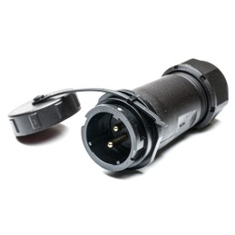 1 pcs - RS PRO Circular Connector, 2 Contacts, Cable Mount, Plug, Male, IP67