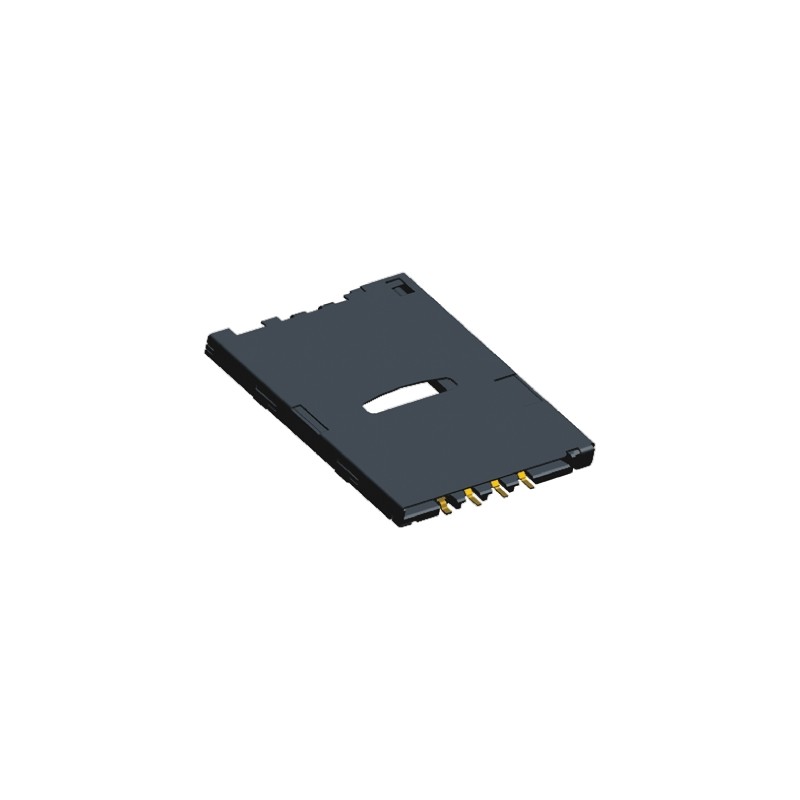 1 pcs - TE Connectivity 6 Way Memory Card Connector With Solder Termination