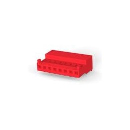 10 pcs : 3-643813-8 - Headers & Wire Housings 8P 22AWG TIN CLSD WITH TAB W/RED STRPE