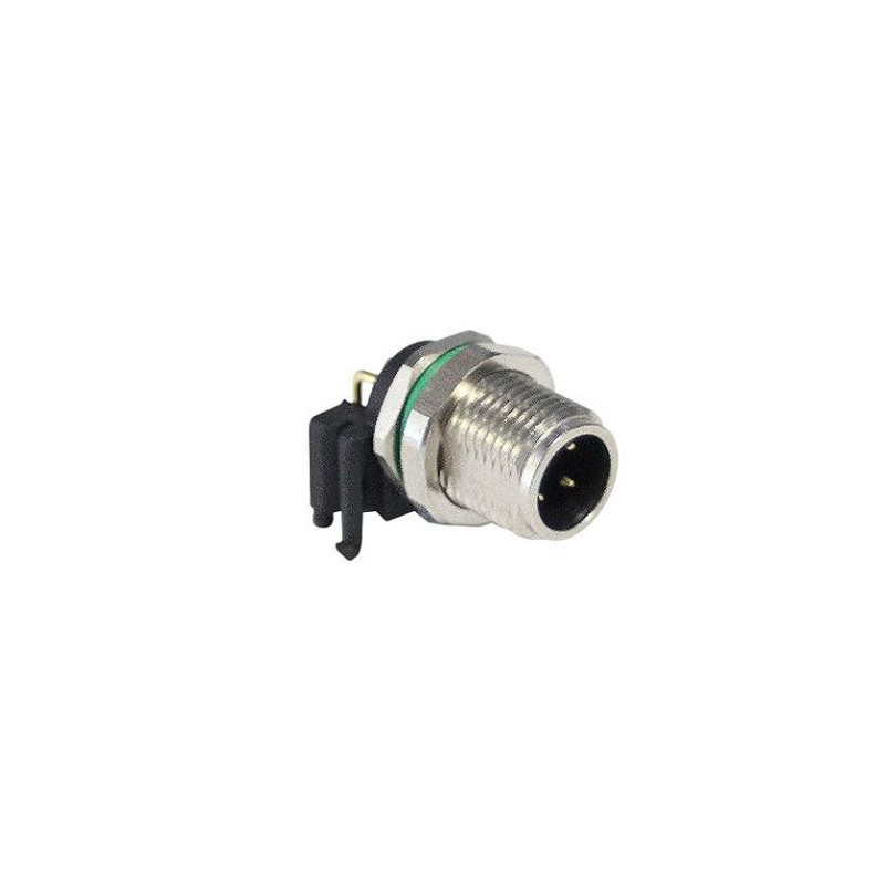 1 pcs - Bulgin Circular Connector, 3 Contacts, Panel Mount, M8 Connector, Socket, Male, IP67, Buccaneer M8 Series