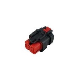 10 pcs : 776524-1 - Automotive Connectors PLUG ASSY 4 POS RED 20-18 AWG