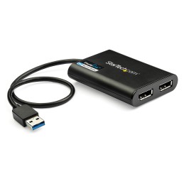 1 pcs - StarTech.com USB A to DisplayPort Adapter, USB 3.0, 2 Supported Display(s) - 4K @ 60Hz