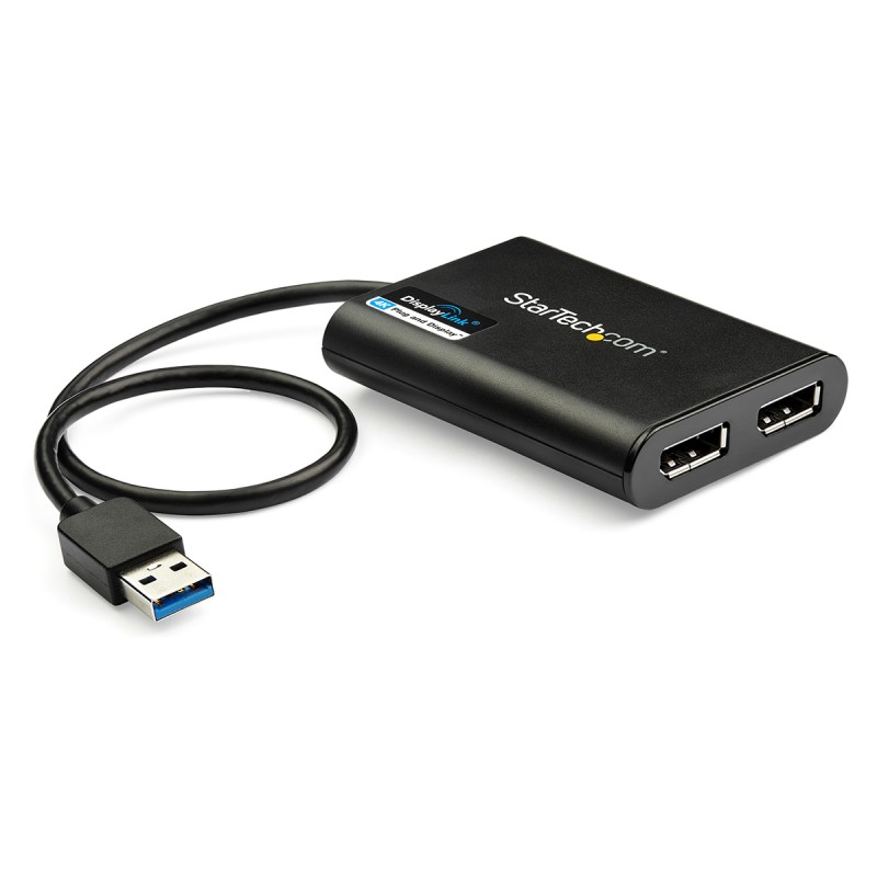 1 pcs - StarTech.com USB A to DisplayPort Adapter, USB 3.0, 2 Supported Display(s) - 4K @ 60Hz