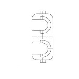 10 pcs : 71576720 - Automotive Connectors REAR SPACER HOLDER