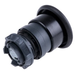 1 pcs - Schneider Electric Harmony XB5 Series Black Spring Return Push Button Head, 22mm Cutout, IP66, IP69K