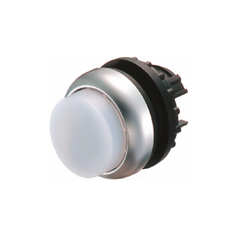 1 pcs - Eaton RMQ Titan M22 Series White Illuminated Momentary Push Button Head, 22mm Cutout, IP69K