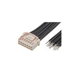 10 pcs : 221956-1141 - Rectangular Cable Assemblies iGrid-to-Pigtail (OTS) Cable Assembly Dual Row 100mm Length 14 Circuits Natu