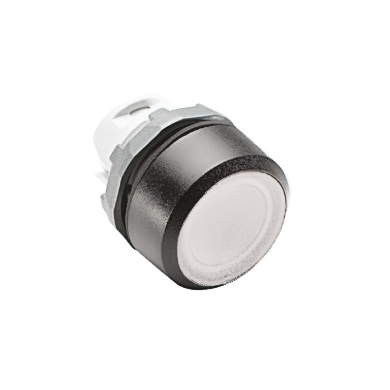 1 pcs - ABB Modular Series White Momentary Push Button Head, 22mm Cutout, IP66