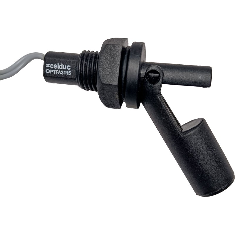 1 pcs - Celduc PTF Series Float Level Sensor, NO Output, Horizontal Mounting, Nylon Body
