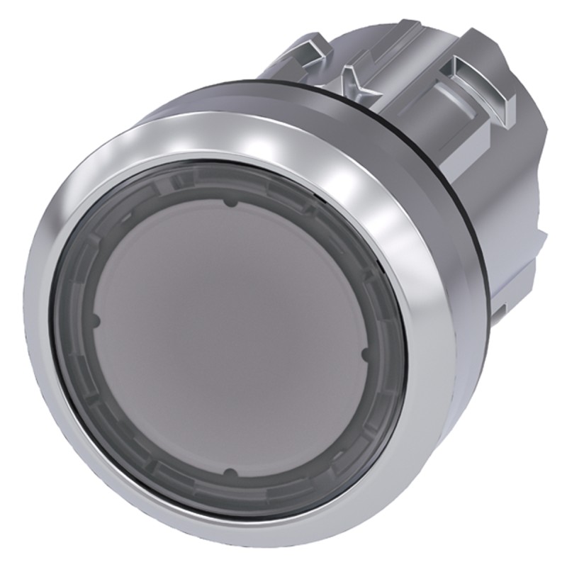1 pcs - Siemens SIRIUS ACT Series Clear Momentary Push Button Head, 22mm Cutout, IP66, IP67, IP69K