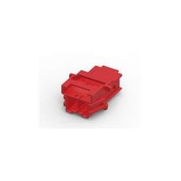 10 pcs : 6-1971772-2 - Headers & Wire Housings PTL 1X2 CAP PANEL MOUNT KEY B RED