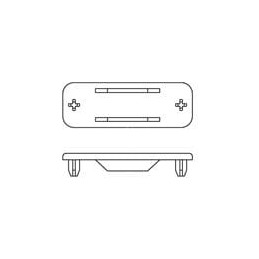 10 pcs : 173112-0230 - D-Sub Tools & Hardware DB-9 PANEL COVER ABS GRAY