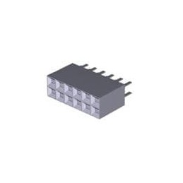 10 pcs : 5-534998-6 - Headers & Wire Housings RECEPT 12POS .100 VERT DUAL