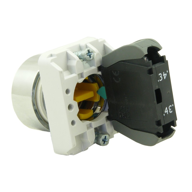 1 pcs - RS PRO Push Button Complete Unit, 22.5mm Cutout, SPST