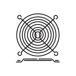 10 pcs : 512023 - Fan Filters & Accessories Fan Mounting Clips, Size 4715KL, 4715SL