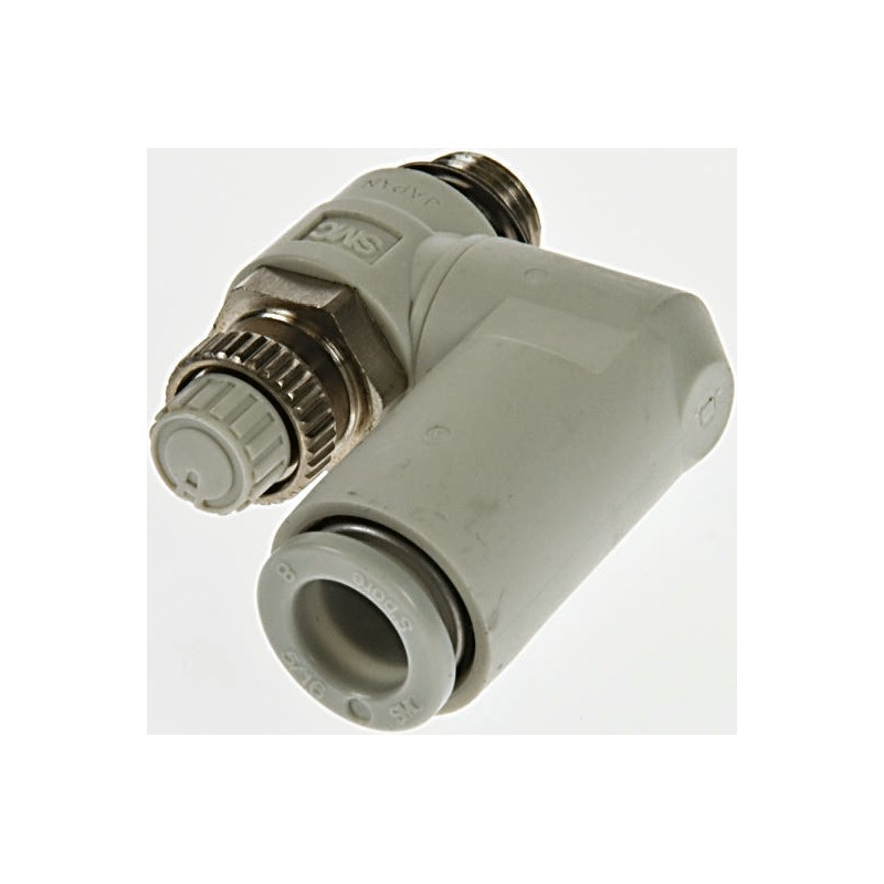 1 pcs - SMC AS Series Threaded Flow Regulator x 8mm Tube Outlet Port