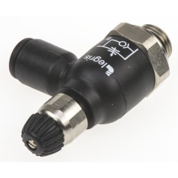 1 pcs - Legris 7061 Series Tube Flow Regulator, 6mm Tube Inlet Port