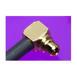 1 pcs - Molex, Plug Cable Mount MMCX Connector, 50Ω, Crimp Termination, Right Angle Body