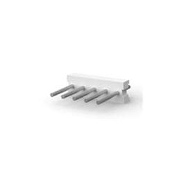 10 pcs : 640384-5 - Headers & Wire Housings FLAT HEADER STRT 5P Round post tin