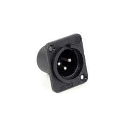 10 pcs : PD3MSC1 - XLR Connectors QG PLASTIC PANEL MT