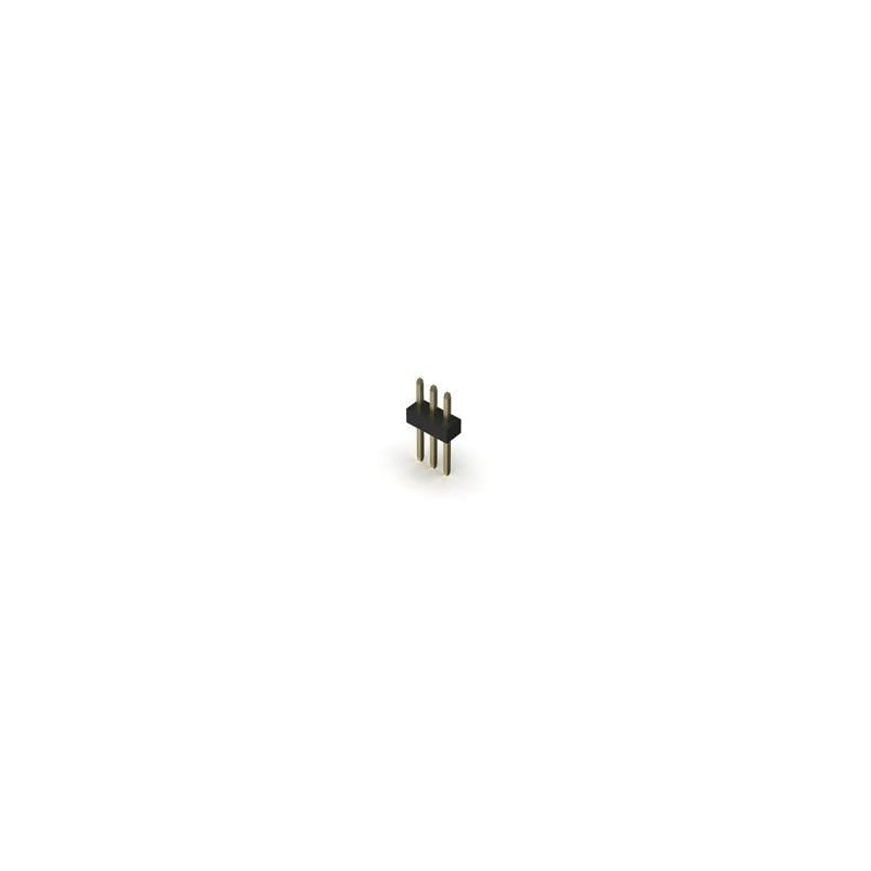 10 pcs : BC020-03-A-0200-0300-L-G - Board to Board & Mezzanine Connectors 3w, 1.0mm Pitch Pin Header, SIL, Through Hole, Vertica