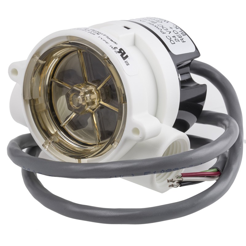 1 pcs - Gems Sensors RotorFlow Electronic Flow Sensor, 15 L/min - 75 L/min, RFS Series