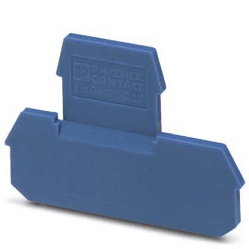 1 pcs - Phoenix Contact D-MBKKB 2.5 BU Series End Cover for Use with Modular Terminal Block