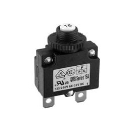 10 pcs : QMB-103-00ENN-3BA - Circuit Breakers 10A Snap In Plastic .250 QC TAB TUV