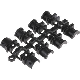 1 pcs - MH Connectors MHDTZK-RA Series Zinc D Sub Backshell, 9 Way, Strain Relief