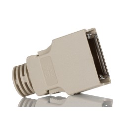 1 pcs - 3M 103 Series ABS D Sub Backshell, 14 Way, Strain Relief