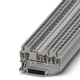1 pcs - Phoenix Contact ST 21.5-TWIN Series Grey DIN Rail Terminal Block