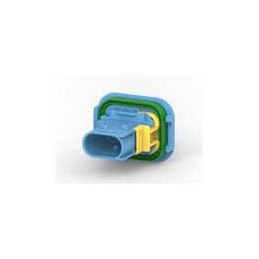 10 pcs : 4-1703843-1 - Automotive Connectors 3POS, TAB 1.6X0.6, TAB HSG, ASSY,