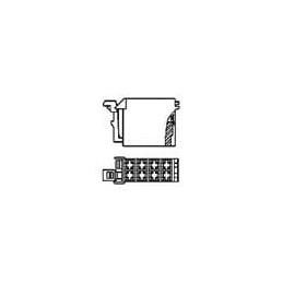 10 pcs : 964408-1 - Automotive Connectors 08P.JR-TIMER HSG.