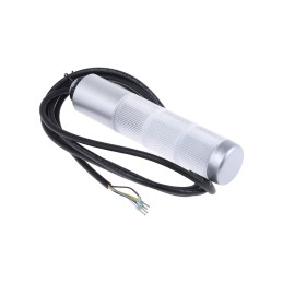 1 pcs - Werma Kompakt 37 Series Clear Buzzer Signal Tower, 3 Lights, 24 V, Base Mount, Tube