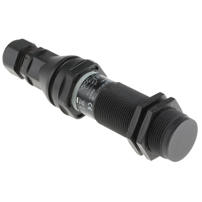 1 pcs - ifm electronic Capacitive Barrel-Style Proximity Sensor, M30 x 1.5, 15 mm Detection, PNP Output, 10 - 30 V dc,