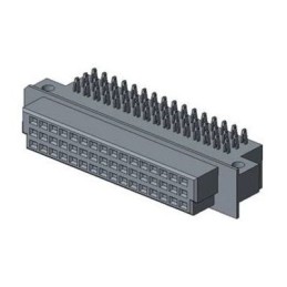 1 pcs - Amphenol Communications Solutions DIN 41612 48 Way, Type C/2, 3 Row, Right Angle DIN 41612 Connector Receptacle