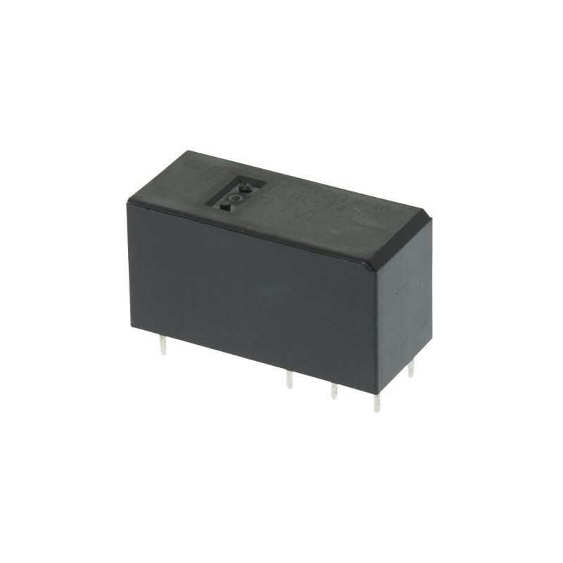 100 pcs - Omron PCB Mount Non-Latching Relay, 5V dc Coil, 8A Switching Current, DPDT