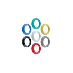 10 pcs : PKG.220.UV - Circular Push Pull Connectors FRONT NUT GREEN