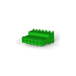 10 pcs : 3-640623-6 - Headers & Wire Housings FEED THRU W/O TAB 6P green tin 28 AWG