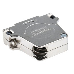 1 pcs - FCT from Molex FMK Series Die Cast Zinc Angled D Sub Backshell, 25 Way, Strain Relief