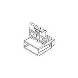 10 pcs : 12052623 - Automotive Connectors 4P M BLK CONNECTOR 630 SERIES 46 AMPS